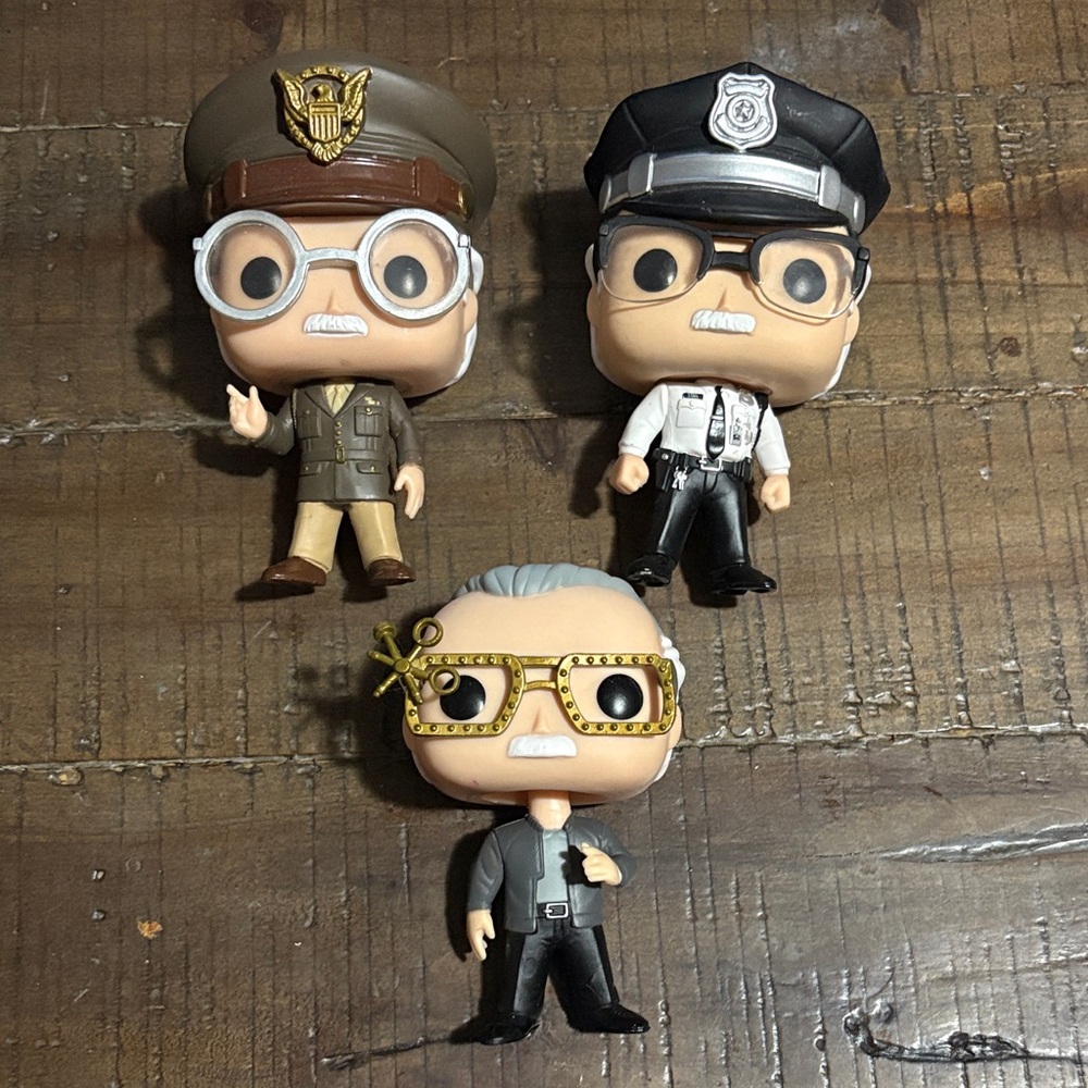 Funko Pop! Marvel Stan Lee Vinyl Figures #’s 281,282,283 Loose No Boxes